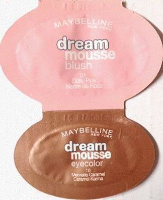 Maybelline dream mousse Blush Rouge + Eyecolor Lidschatten Reisegröße