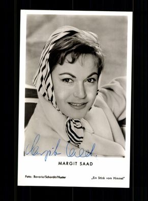 Margit Saad ein Stück vom Himmel Autogrammkarte Original Signiert # BC 200281
