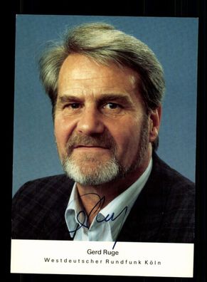 Gerd Ruge WDR Autogrammkarte Original Signiert # BC 200635
