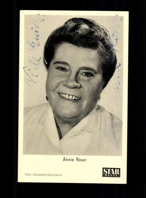 Annie Rosar Star Revue Autogrammkarte Original Signiert # BC 201489