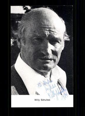 Willy Schultes Autogrammkarte Original Signiert # BC 201721