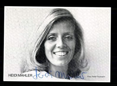 Heidi Mahler Autogrammkarte Original Signiert # BC 202101
