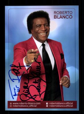 Roberto Blanco Autogrammkarte Original Signiert ## BC 202839