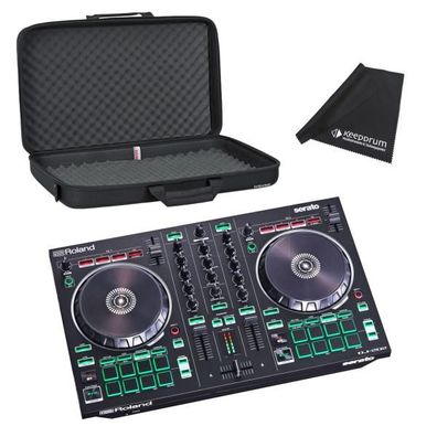 Roland DJ-202 USB-DJ-Controller mit Tasche und Tuch