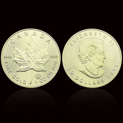 Schöne Medaille Queen Elisabeth II Canada in Gold Plated (Med305)