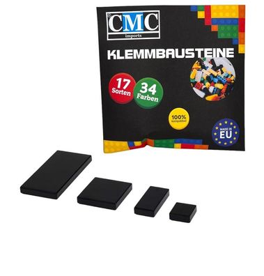120 Klemmbausteine Fliesen Tile Noppen Bausteine Kacheln Fliese Schwarz Black MOC