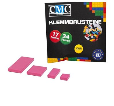 120 Klemmbausteine Fliesen Tile Noppen Bausteine Kacheln Fliese Magenta - Pink MOC