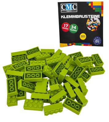 150 Klemmbausteine Basic 2x4 Noppen 8er Bausteine Brick Gras Grün MOC