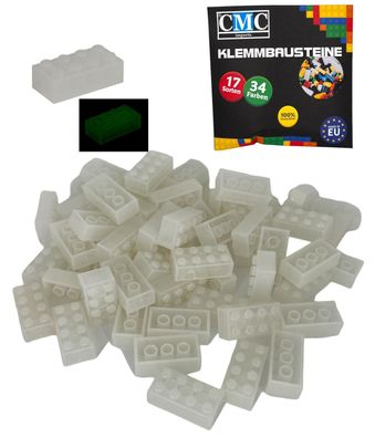 150 Klemmbausteine Basic 2x4 Noppen 8er Bausteine Brick Glow in the Dark Neon MOC