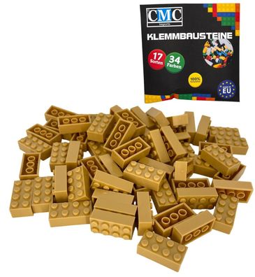 150 Klemmbausteine Basic 2x4 Noppen 8er Bausteine Brick Sand MOC