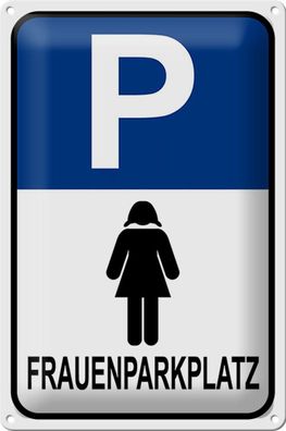 Blechschild Parken 20x30 cm Frauen Parkplatz Metall Deko Schild tin sign