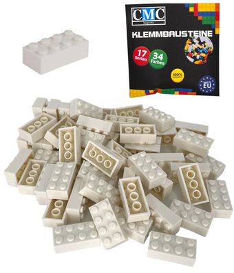 150 Klemmbausteine Basic 2x4 Noppen 8er Bausteine Brick Weiß White MOC