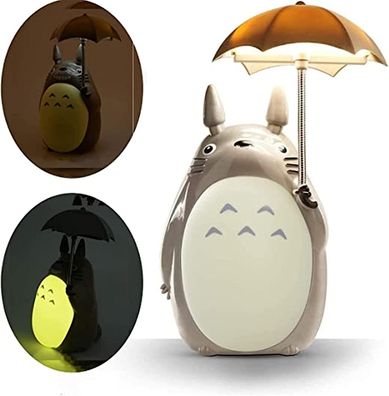Wandleuchten Totoro LED-Nachtlicht f¨¹r Kinder, wiederaufladbare USB-Lesetischlampe,