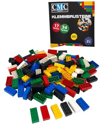 150 Klemmbausteine Basic 2x4 Noppen 8er Bausteine Brick Mix Farben MOC