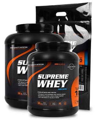 SRS Supreme Whey Protein + Water Gallon 900g Dose 36,99€ / Kg -1,9Kg Dose 31,57€/ Kg