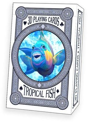 3D Spielkarten Fische Kartenspiel