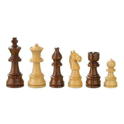 Schachfiguren Theoderich - Königshöhe 95 mm - gewichtet