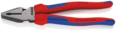 KNIPEX Kraft-Kombizange 225 mm schwarz atramentiert mit Mehrkomponenten-H?llen polier