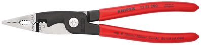 KNIPEX Elektro-Installationszange 200 mm schwarz atramentiert mit Mehrkomponenten-H?l