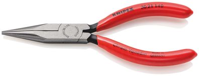 KNIPEX Langbeckzange 140 mm schwarz atramentiert mit Kunststoff überzogen poliert SB