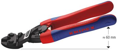 KNIPEX CoBolt® Kompakt-Bolzenschneider 200 mm schwarz atramentiert mit schlanken Mehr