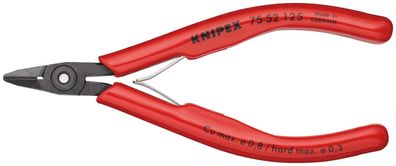 KNIPEX Elektronik-Seitenschneider 125 mm br?niert mit Kunststoff-H?llen