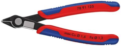 KNIPEX Electronic Super Knipsï¿½ 125 mm br?niert mit Mehrkomponenten-H?llen br?niert