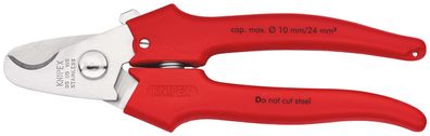 KNIPEX Kabelschere Griffe mit Kunststoff umspritzt 165 mm mit Kunststoff umspritzt po