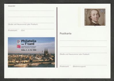 Ganzsache BRD Sonderpostkarte Philatelia mit T´Card Köln postfrisch Pso 35
