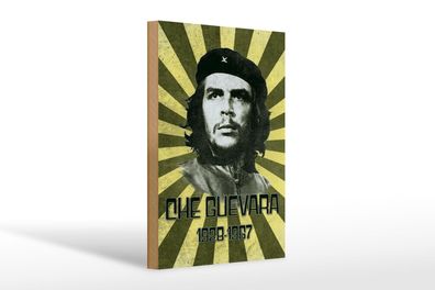 Holzschild Retro 20x30 cm Che Guevara 1928-1967 Kuba Deko Schild wooden sign