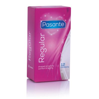 Pasante Regular Kondome 12 Stück 54 mm Präservative