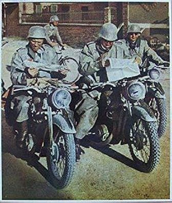 Blechschild Die Kradmelder, Motorrad, Oldtimer, Deko, Wehrmacht