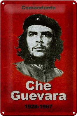 Blechschild Retro 20x30 cm Comandant Che Guevara 1928-1967 Deko Schild tin sign