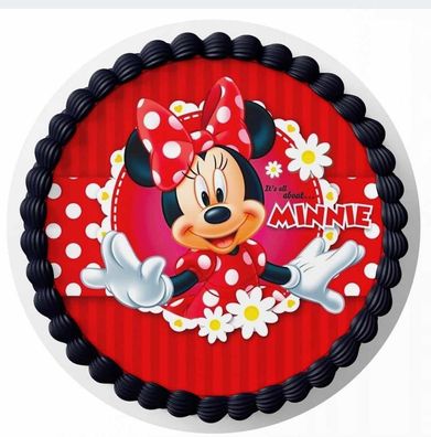 Essbar Minnie Mouse Mickey Mouse Party Tortenaufleger Torte Geburstag Zuckerbild 2