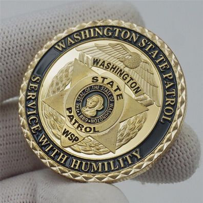 Schöne Washington/ Saint Michael Medaille vergoldet (Med705)