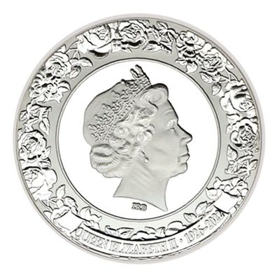 Schöne Gedenk Medaille Queen Elisabeth zum 1926-2022 Neusilber (QM010326)