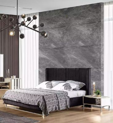 Schlafzimmer Bett 2x Nachttische Luxus Möbel 3tlg. Modern Betten Neu