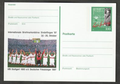 Ganzsache BRD Sonderpostkarte Briefmarkenbörse Sindelfingen 97 postfrisch Pso 50
