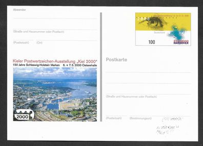 Ganzsache BRD Sonderpostkarte EXPO 2000 Kiel 2000 postfrisch Pso 67