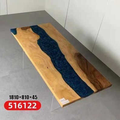 Esstisch River Table Echtes Holz Flusstisch Massiv Epoxidharz Tische 181x81 Neu
