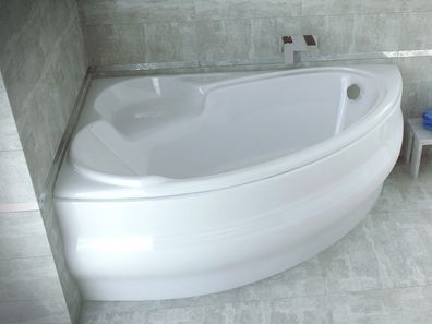Badewanne Eckwanne Acryl Finezja 155x95 Links Weiß | Ablauf & Füße GRATIS !
