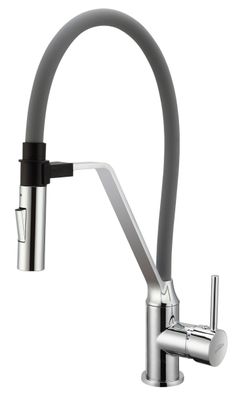 Küchenarmatur Wasserhahn TERRA Küchenmischer mit Magnetgriff für Küche in Grau