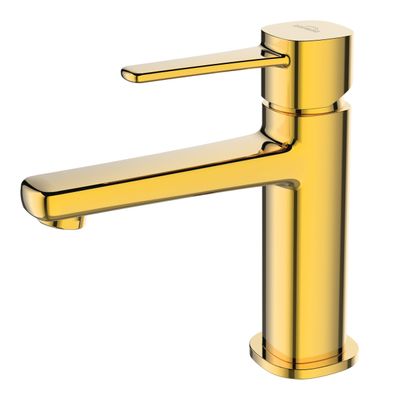 Waschtischarmatur Wasserhahn Kleine Glamour Mischbatterie für Badezimmer in Gold