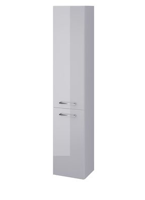 Badezimmer Hochhängeschrank Hochschrank mit 2-Türen LARA 150x30x25 Grau