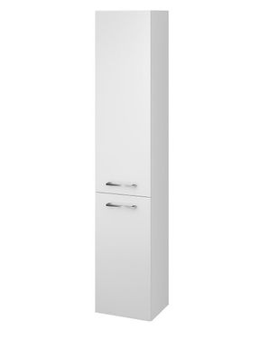 Badezimmer Hochhängeschrank Hochschrank mit 2-Türen LARA 150x30x25 Weiß