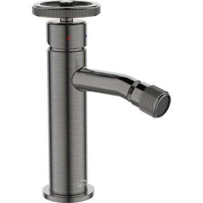 Bidetarmatur Wasserhahn MURO Bidetmischer für Badezimmer in Grau + Click-Clack