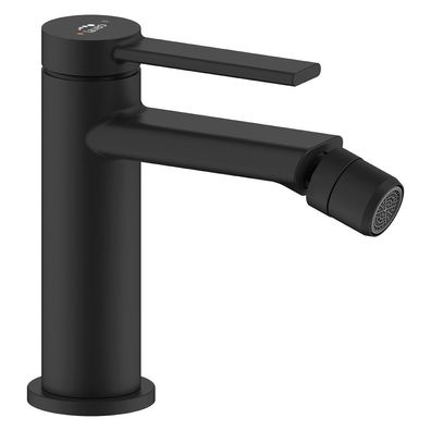 Bidetarmatur Wasserhahn PINAR Bidetmischer für Badezimmer in Schwarz + Click-Clack