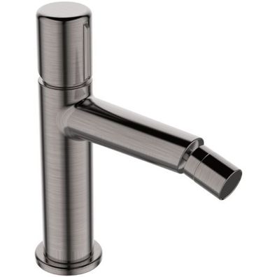 Bidetarmatur Wasserhahn PRETTO Bidetmischer für Badezimmer in Grau + Click-Clack