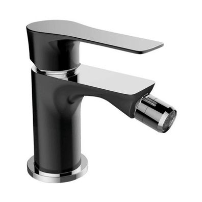 Bidetarmatur Wasserhahn RAILA Bidetmischer für Badezimmer in Schwarz-Silber