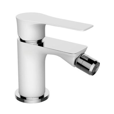 Bidetarmatur Wasserhahn RAILA Bidetmischer für Badezimmer in Weiß-Silber